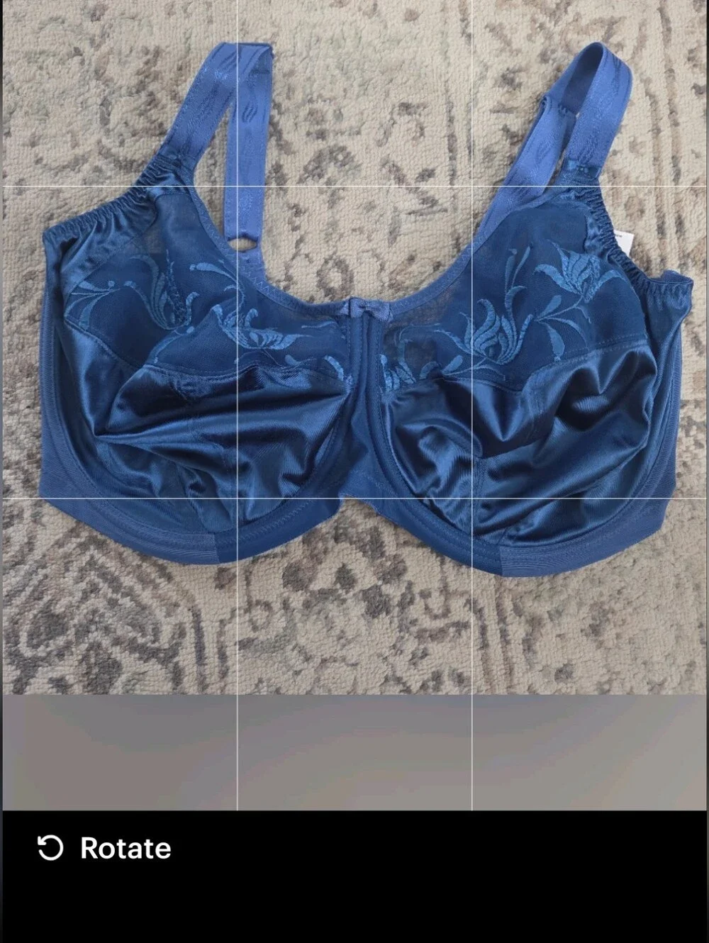Elomi Caitlyn Underwire Side Support Bra Sapphire Blue Floral 38GG EL8030SAR